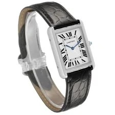 Cartier Tank Solo Midsize Steel Silver Dial WSTA0028 3