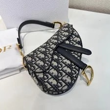 Dior Saddle Embroidered Print Magnetic Buckle - Excellent #F50X9N 3
