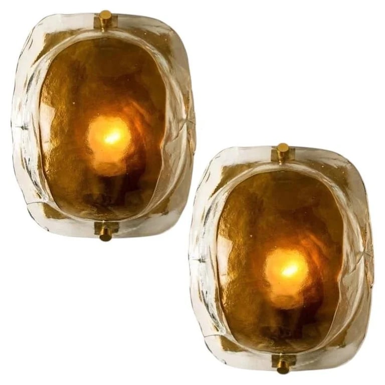 J.T. Kalmar — 1 of the 2 Pairs of and Hand Blown Murano Wall Lights — Furniture — resale