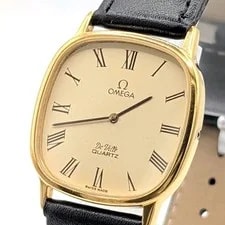 Omega — Omega de Ville Push-Crown Quartz Square Gold Dial — Watch — resale