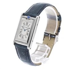 Cartier Tank Basculante MM W1011258 24mm SS Beige #C19066 4