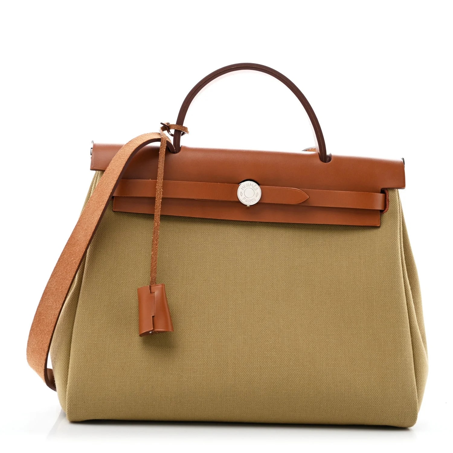 Hermès — Military Herbag Zip Retourne 31 Poussiere Fauve — Handbag — resale