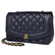 Chanel — Chanel Diana Matelasse Single Flap Skin — Handbag — resale