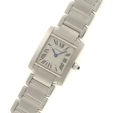 Cartier Tank Française SM W51008Q3 Stainless Steel 20mm Ivory Dial #DW2675 2