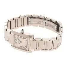 Cartier Tank Française SM W51008Q3 Stainless Steel 20mm Ivory Dial #DW2675 3