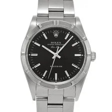 Rolex Air-King 14010 34mm Stainless Steel Black #WW2374