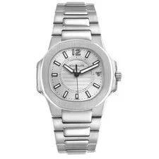 Patek Philippe Nautilus White Gold Silver Dial 7011 7011G Box Papers 2