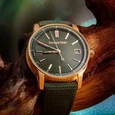 Audemars Piguet - Code 11.59 Self-winding Rose Gold Green Dial 41mm Date 70h B+P 2