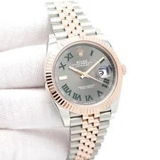Rolex — Rolex 126331 Datejust 41 18K/SS With Slate Roman Dial on Jubilee — Watch — resale