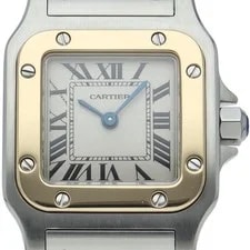 Cartier — Cartier Santos Galbe SM Two-tone W20012C4 K18YG/Stainless Steel WomenW... — Watch — resale