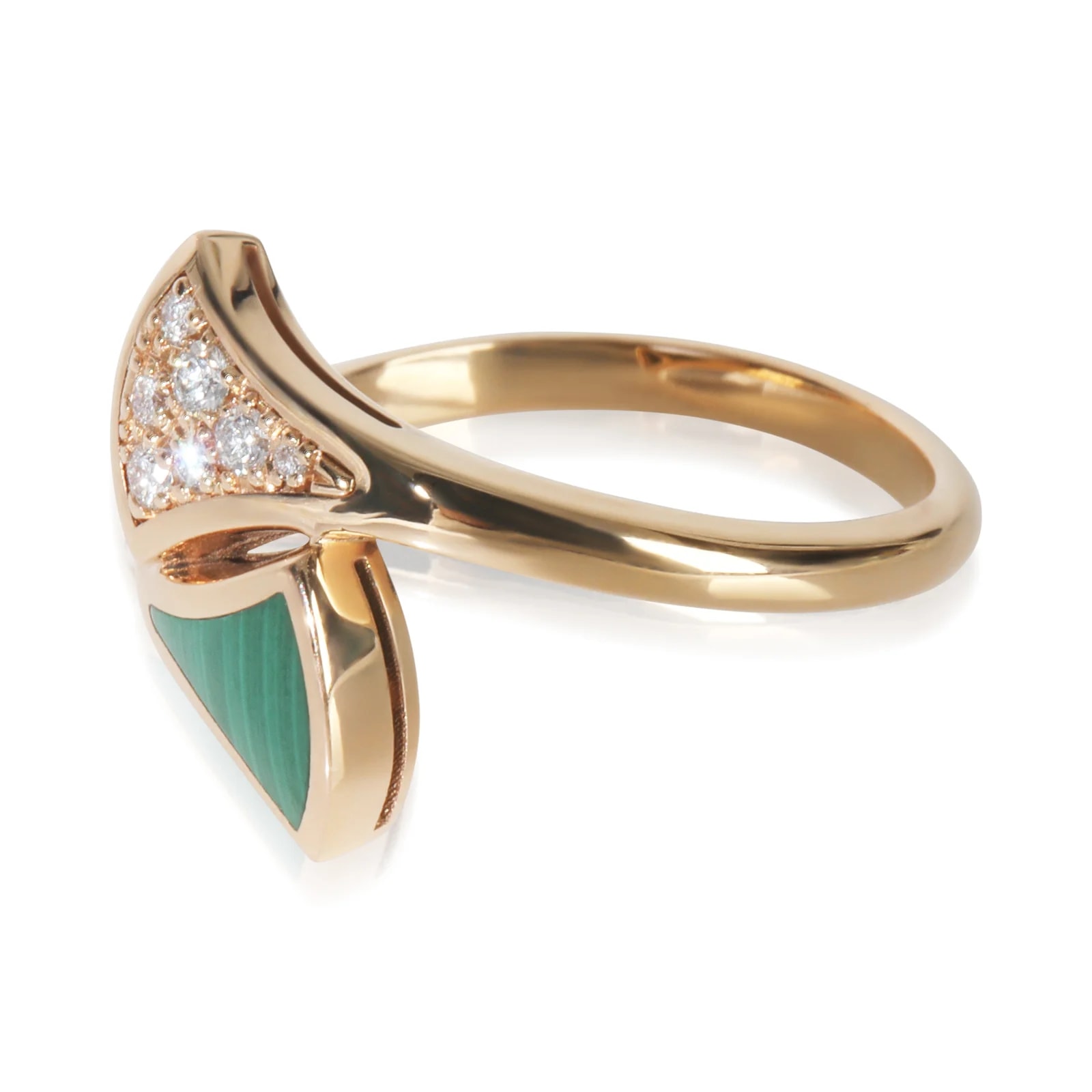 Bvlgari Rose Gold Malachite and Divas Dream 18k 4