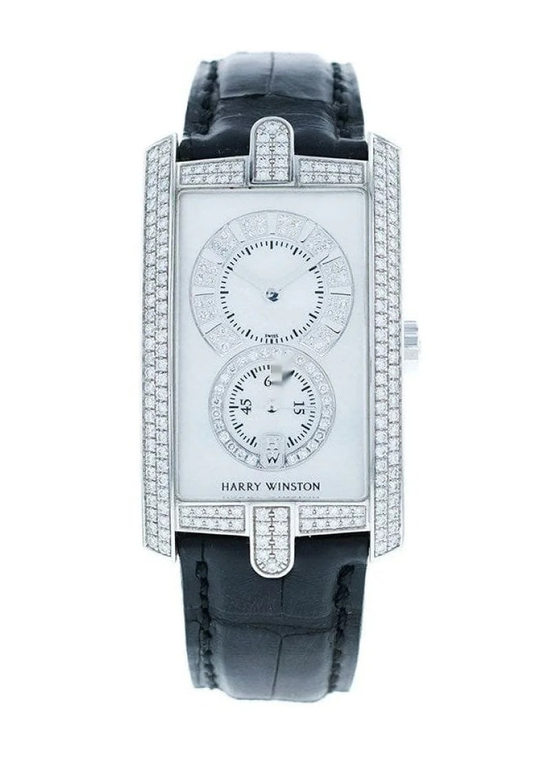 Worldofluxuryus — Harry Winston Avenue C 18K White Gold & Diamonds Lady's — Watch — resale