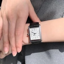 Cartier Must Tank XL Date 3-Hand White Arabic Dial Silver Watches 4