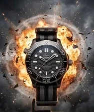 Omega — Omega Seamaster 300M Black Ceramic & Titanium on Nato Strap 210.92.44.20.01.002 — Watch — resale