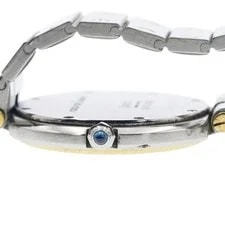 Cartier Santos Round LM 32mm SS White #C5679 4