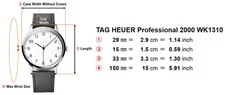 NEW Batt TAG Heuer Professional 2000 WK1310 Quartz 2