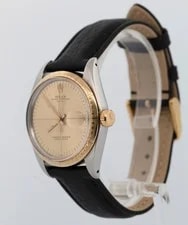 Rolex Oyster Perpetual Date Zephyr Champagne Two-Tone Gold Steel 34mm 1512 3