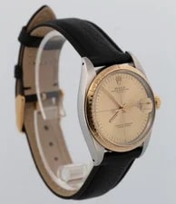 Rolex Oyster Perpetual Date Zephyr Champagne Two-Tone Gold Steel 34mm 1512 4
