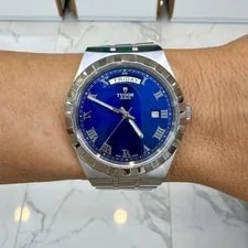 Tudor Royal 41MM 28600 Roman Blue Dial Day-Date Stainless Steel Automatic 2