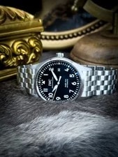 New/unworn IWC Pilot Mark Xviii 40mm Black Dial Stainless Steel IW327015 4