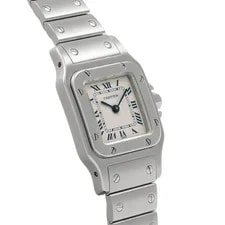 Cartier Santos W20017D6 ( 1565) 35mm Stainless Steel White #WW11106 3
