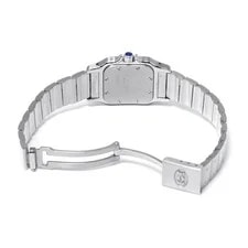 Cartier Santos W20017D6 ( 1565) 35mm Stainless Steel White #WW11106 4
