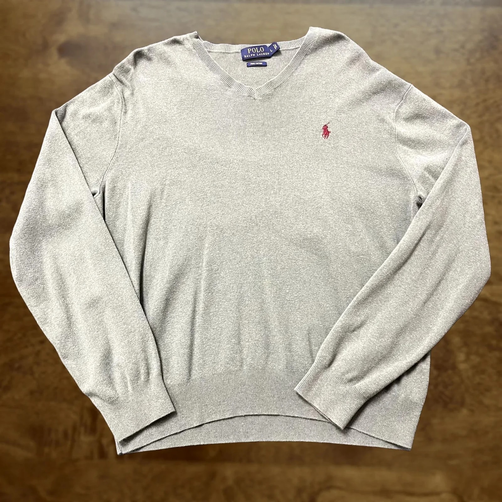 Polo Ralph Lauren — Polo Ralph Lauren Sweater Large V-Neck Pullover — streetwear — resale