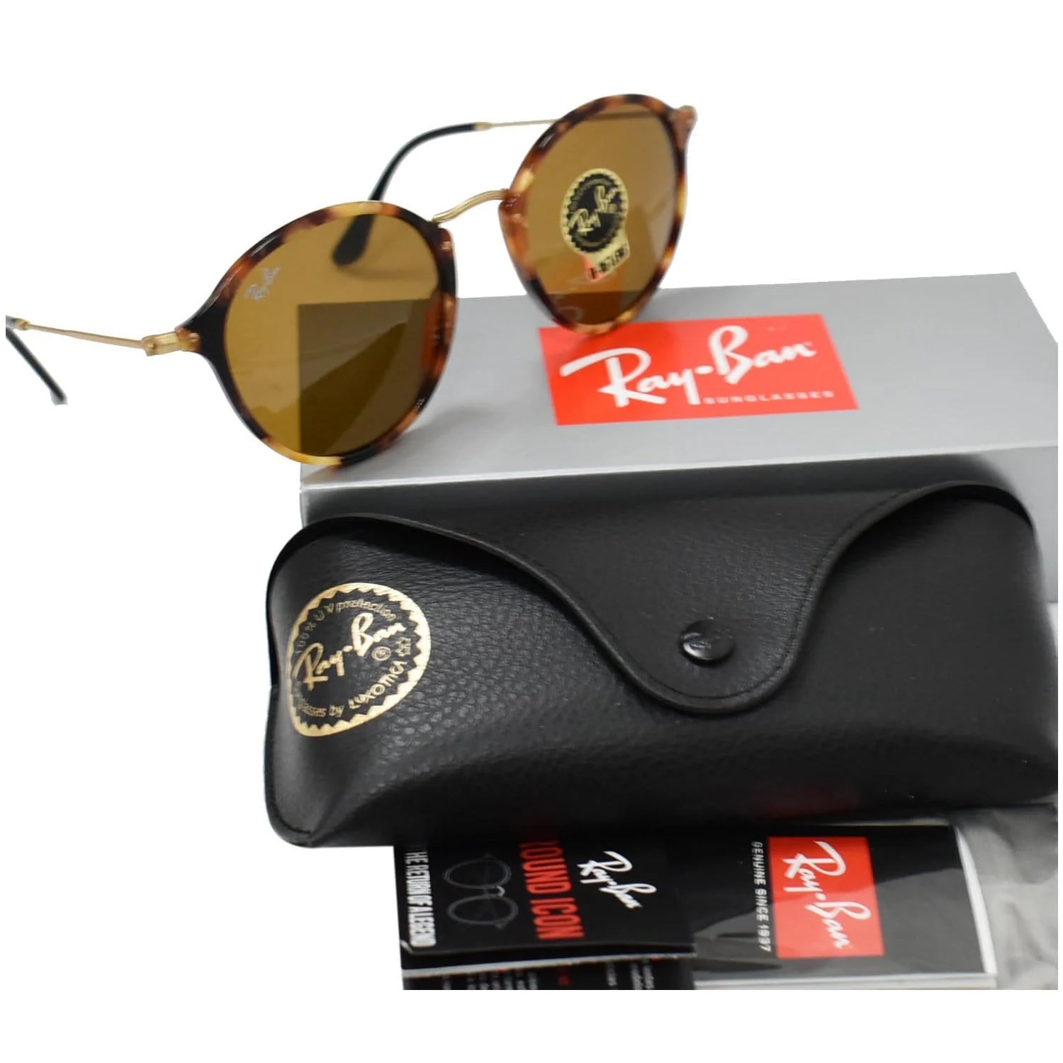 Ray-ban RB2447 1160 52 Spotted Havana Sunglasses B-15 Lens 2