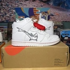 Oski X Nike SB Dunk High Great Shark DC8908-105 Size 10 New 🦈 2