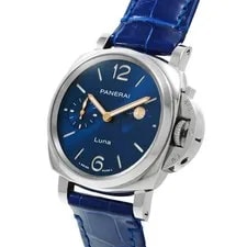 Panerai Luminor Due Luna PAM01179 (OP7410) Blue Stainless Steel #W1472 2