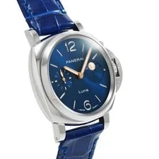 Panerai Luminor Due Luna PAM01179 (OP7410) Blue Stainless Steel #W1472 3