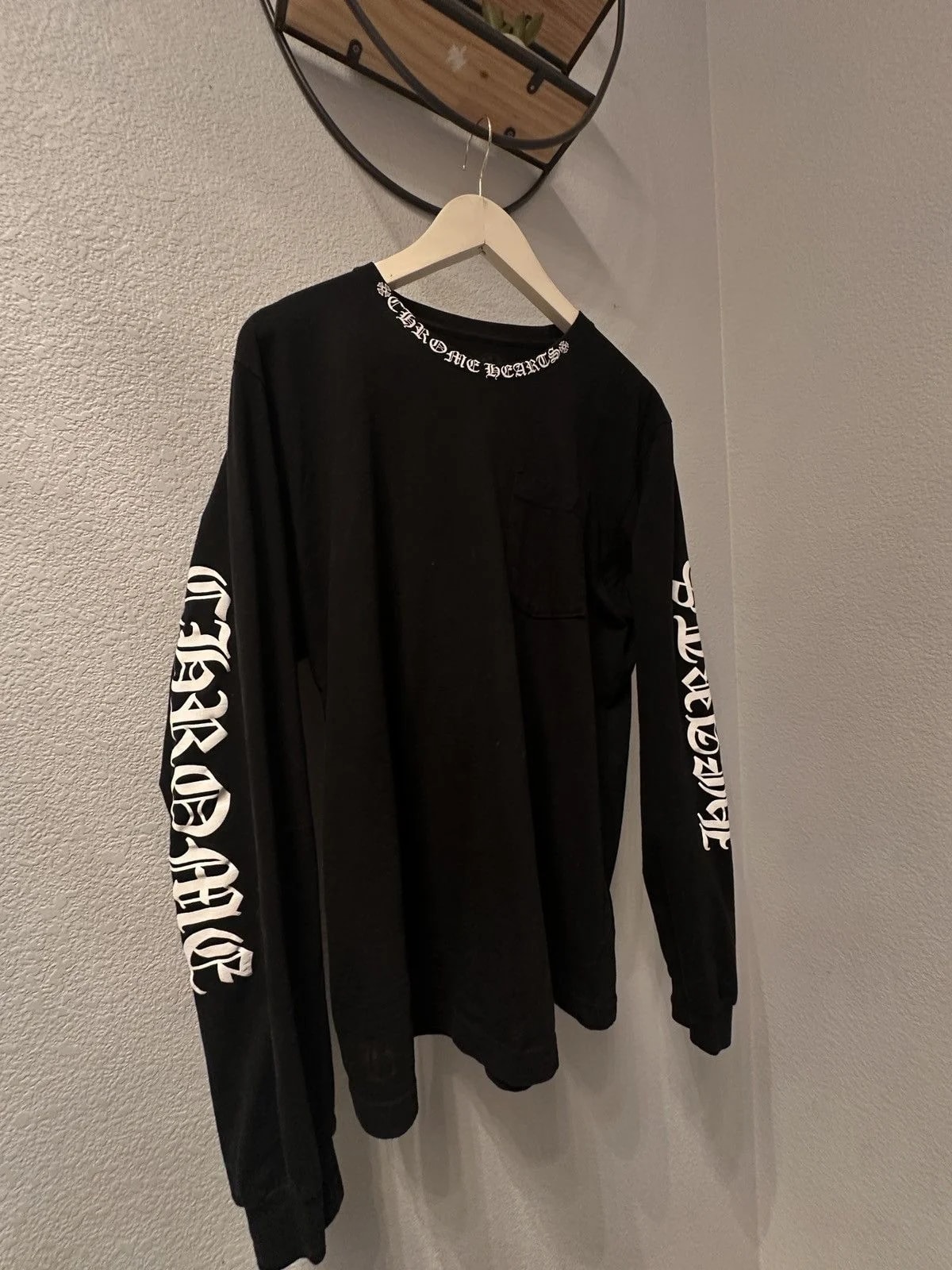 Chrome Hearts — Hearts Neck Logo L/S TEE — streetwear — resale