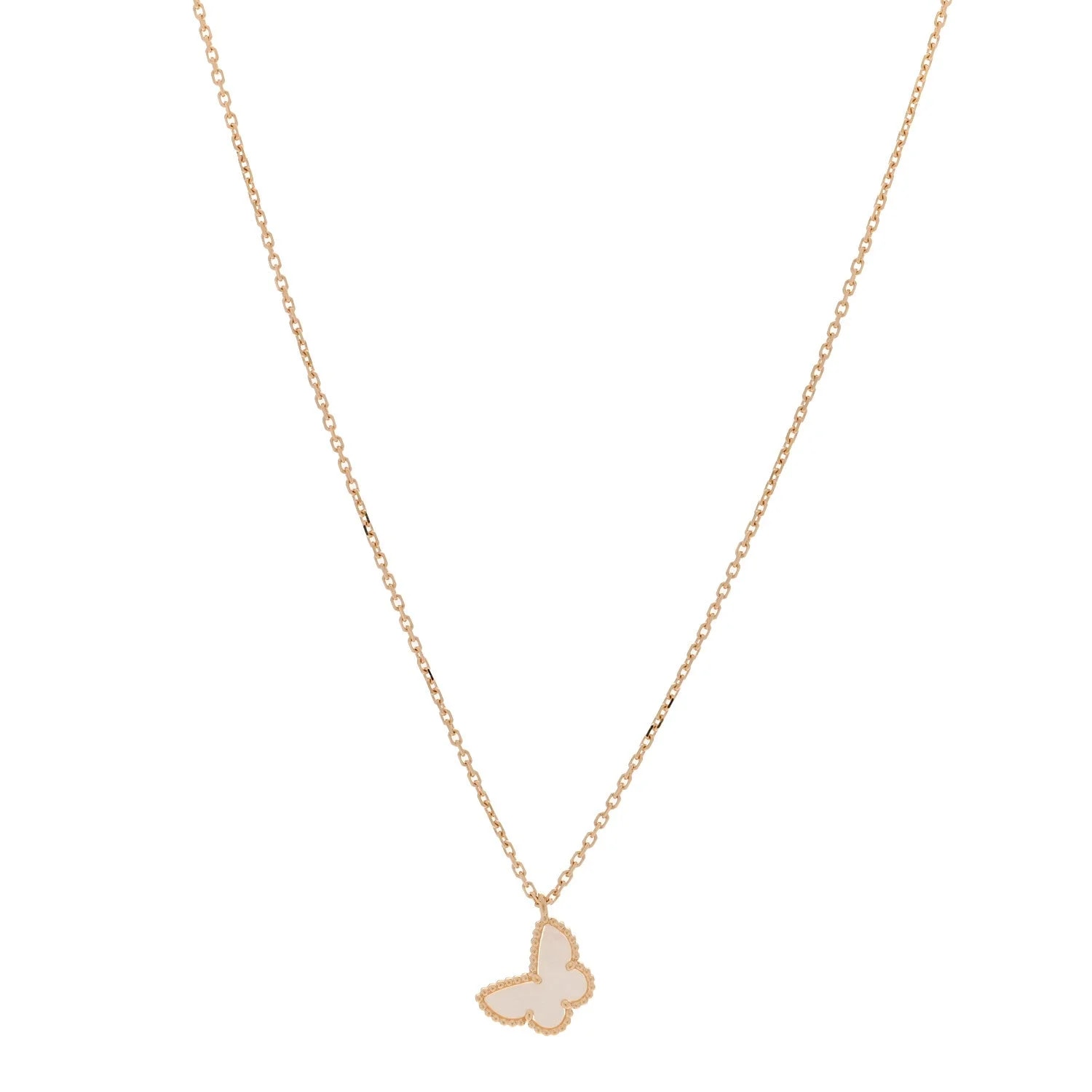 Van Cleef & Arpels — 18K Yellow Gold Mother of Pearl Sweet Alhambra Butterfly — Jewelry — resale