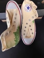 Boston Marathon Boston Skyline Chuck Taylor Converse Shoes. New/Box. M4/W6. 4