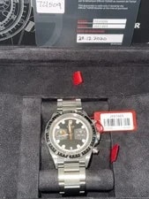 Tudor 70330N Chronograph Black Dial SS Bracelet Box Papers 2