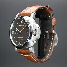 Panerai Luminor Marina PAM01351 44mm Brown Dial Leather Strap 2