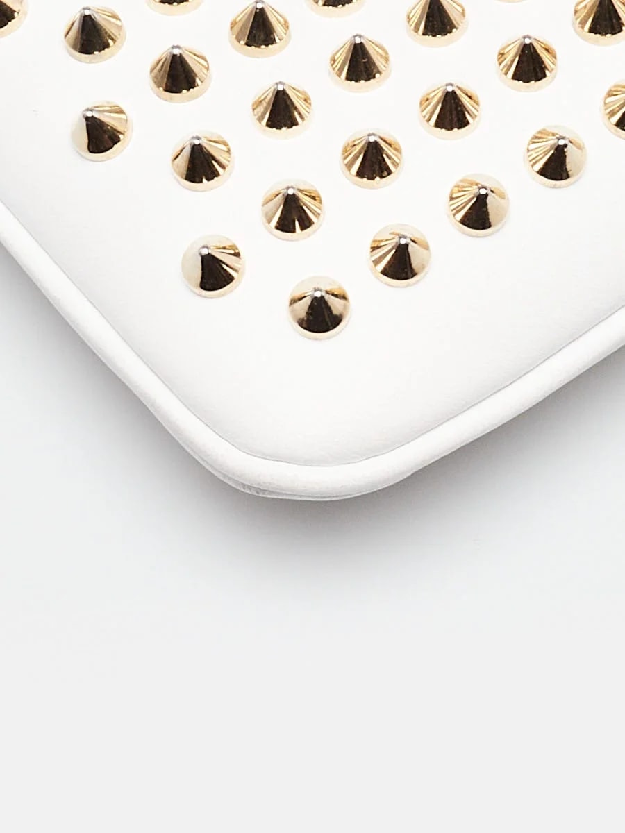 Christian LouboutinWhite Loubiposh Spiked 4