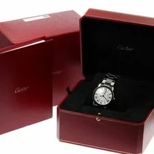 Cartier Rondo Solo WSRN0012 Automatic 36mm Box Papers Silver 2