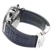 Breitling Super Ocean 42 A17364 42mm SS Black Dial Rubber Strap Date #C415 3