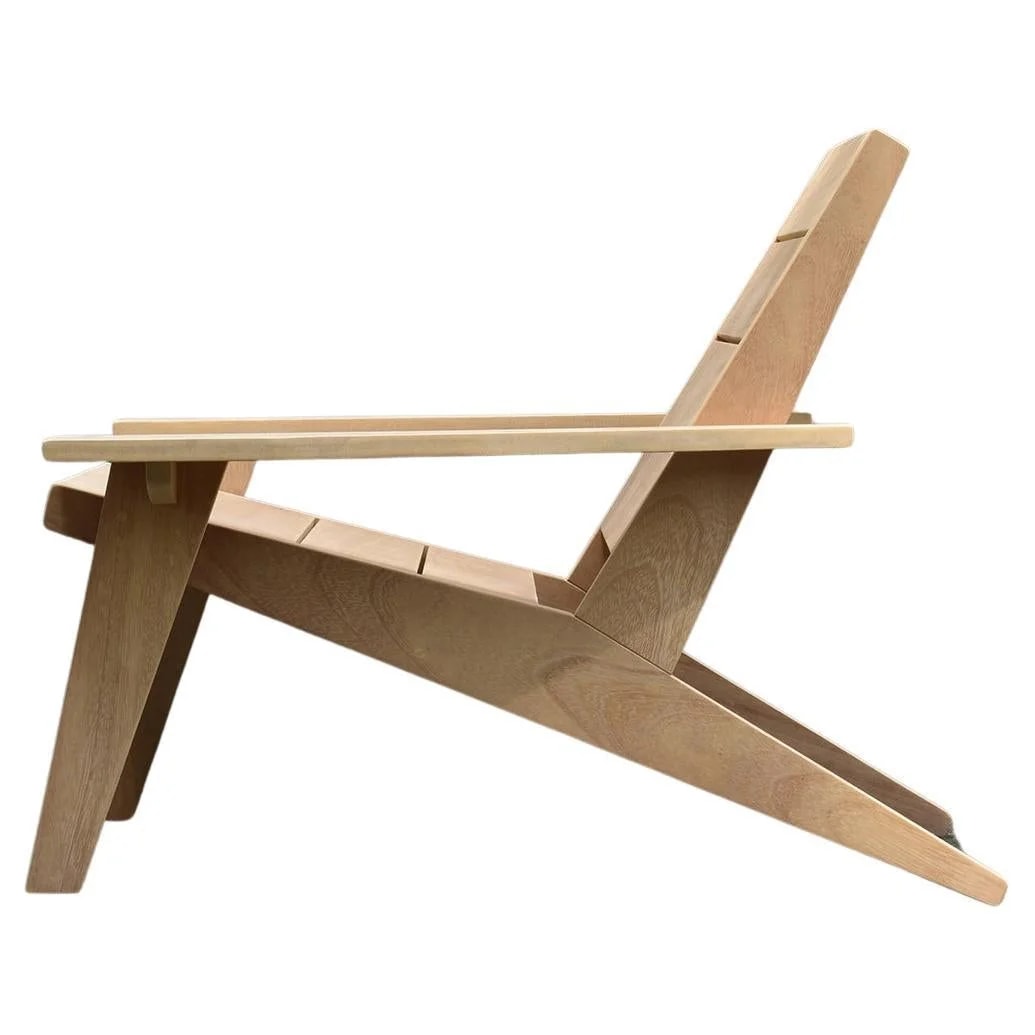 Marco Bogazzi Modern Outdoor Adirondack Chair in Teak or Mahogany — Furniture — resale