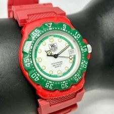 TAG Heuer Formula 1 384.513 Quartz Green Red From JP 2