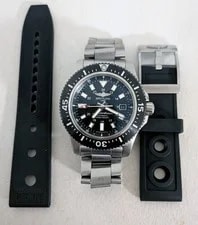 Breitling Superocean 44 Special Y17393101 Black Dial + Aftermarket Rubber Strap 2