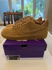 Nike SB Air Force 1 Low Flax/Wheat Gum Skate Shoes ’s 11 D 4