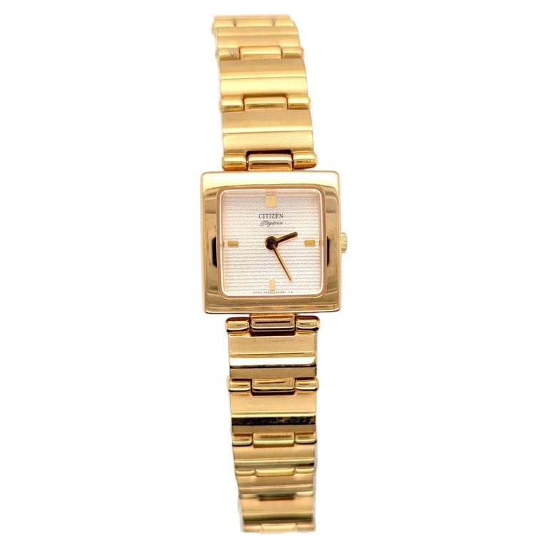 Citizen — Citizen Stainless Steel Gold Plated Quartz Msrp $325 — Watch — resale