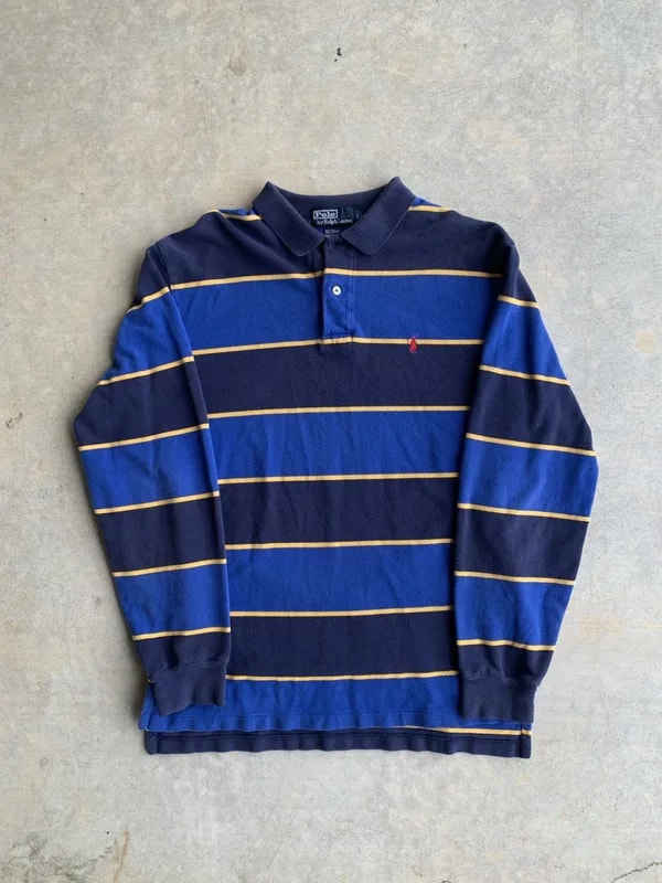 Polo Ralph Lauren — Polo Ralph Lauren Rugby Shirt Striped — streetwear — resale