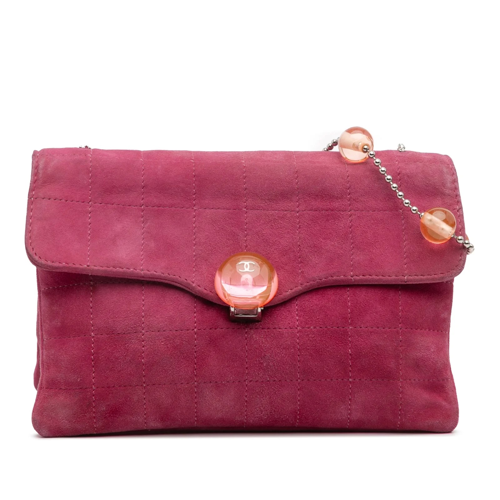Chanel — CC Choco Bar Beaded Chain Flap — Handbag — resale