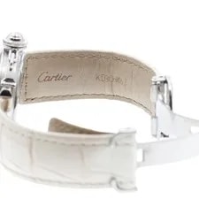 Cartier Pasha C W3106199 35mm SS Leather Silver Dial Automatic Date #C475 3