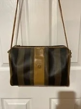 Authentic Fendi Stripes Pequin Crossbody 2