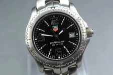 [N ] TAG Heuer Link WT1110 Pro Quartz Black Dial Date 41mm Swiss 4