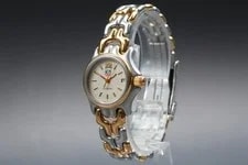 Near TAG Heuer S/el S05.008M Date Beige Gold Silver Quartz 2
